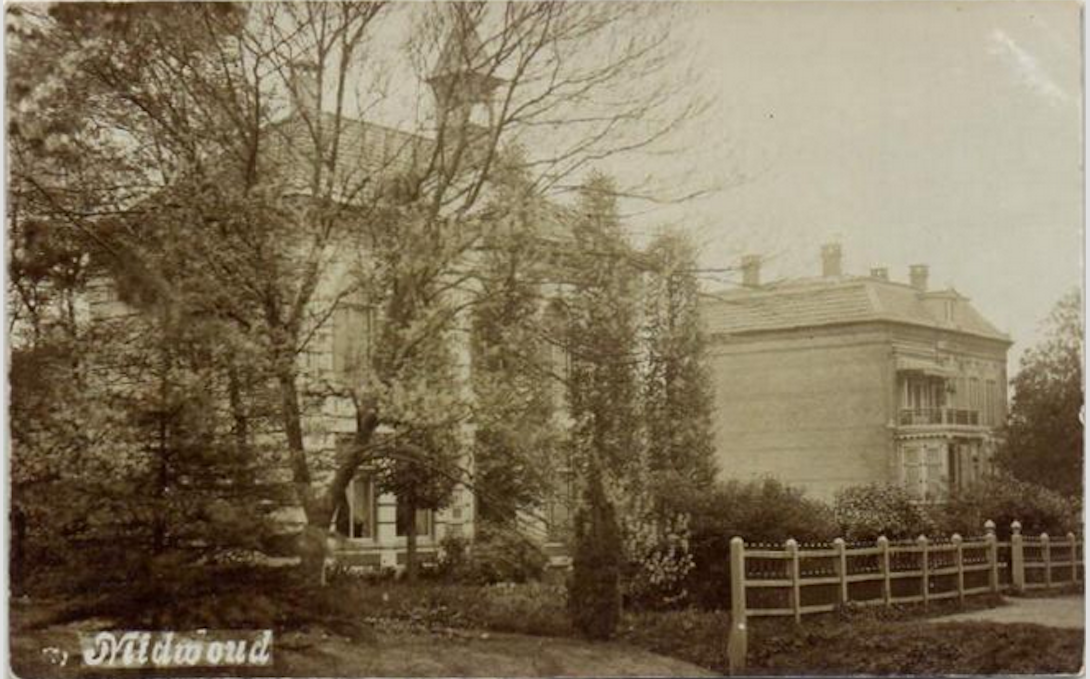 Huis Midwoud en pastorie oude ansicht